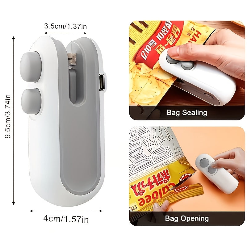 Mini USB Rechargeable Heat Sealer – Portable Handheld Food Bag Sealer