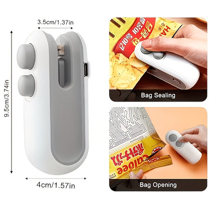 Mini USB Rechargeable Heat Sealer – Portable Handheld Food Bag Sealer