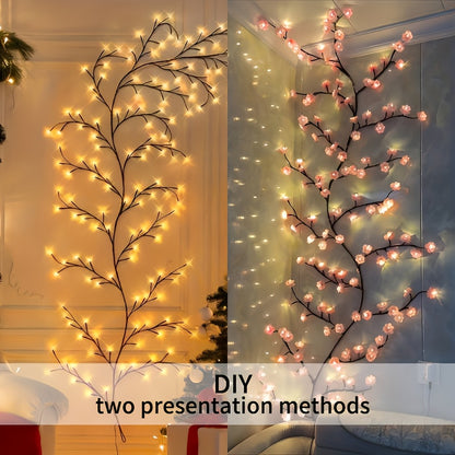 144PCS Cherry Blossom LED String Lights – 8-Mode USB-Powered Decorative Branch Lights