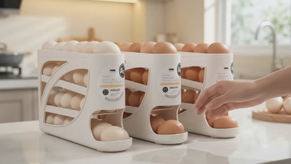 4-Tier Rolling Egg Holder – 30 Eggs